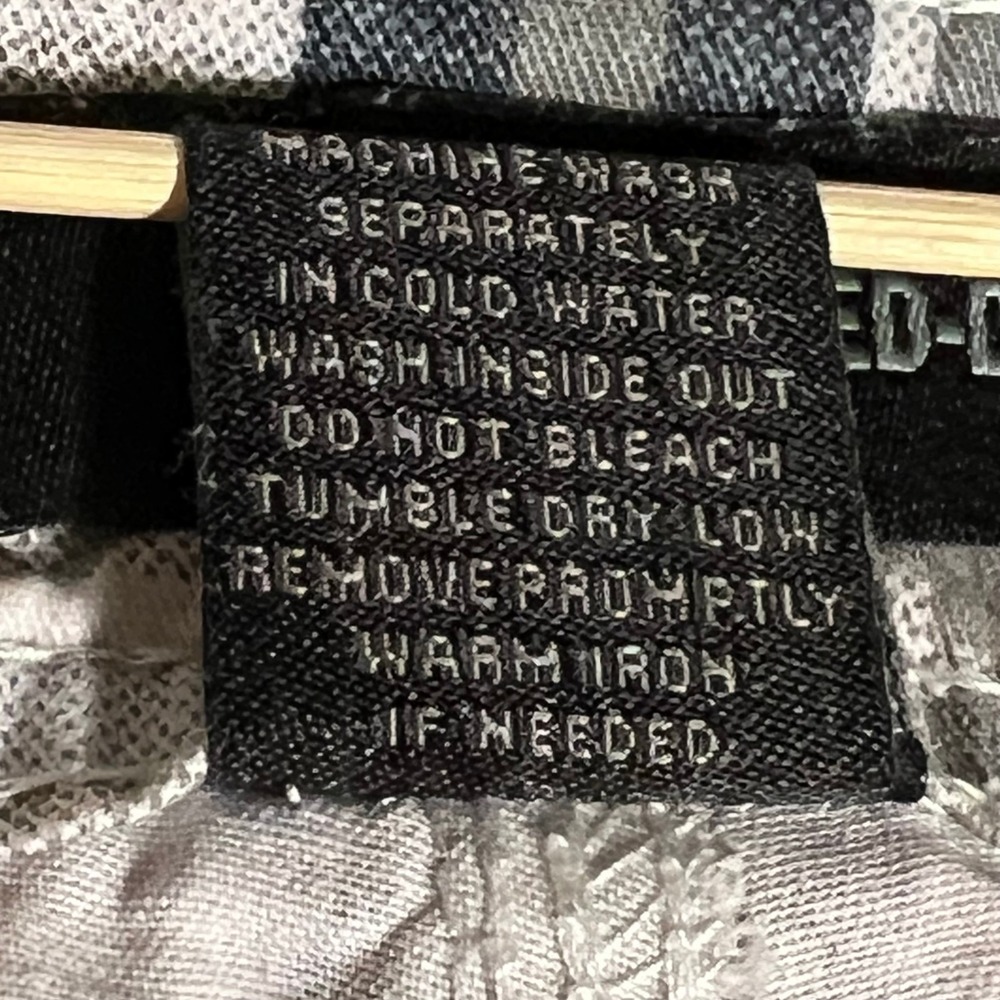 Fried Denim Mens Plaid Cargo Shorts Blue Grey‎ White Cotton 34 Utility G-Unit - Picture 8 of 16